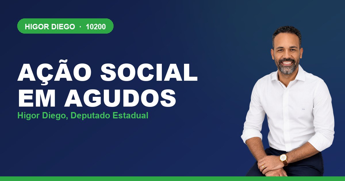 Ação Social em Agudos, com Higor Diego, deputado estadual 10200