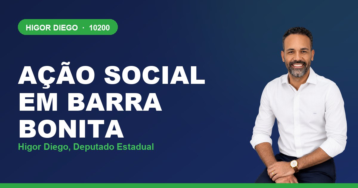 Ação Social em Barra Bonita, com Higor Diego, deputado estadual 10200