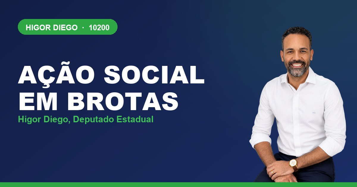 Ação Social em Brotas, com Higor Diego, deputado estadual 10200