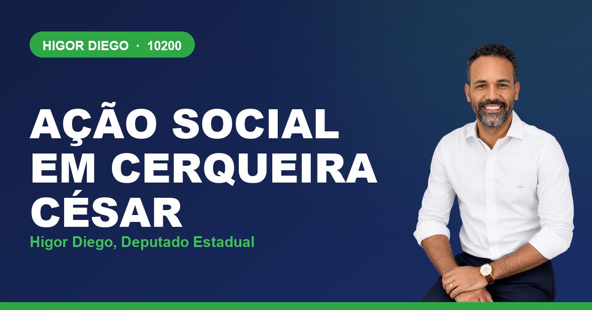 Ação Social em Cerqueira César, com Higor Diego, deputado estadual 10200