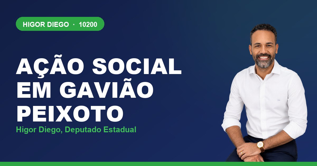 Ação Social em Gavião Peixoto, com Higor Diego, deputado estadual 10200