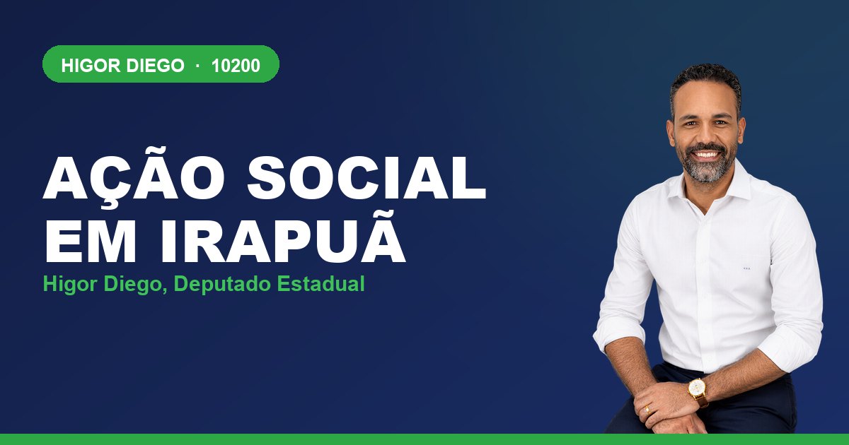 Ação Social em Irapuã, com Higor Diego, deputado estadual 10200