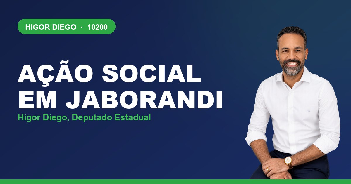 Ação Social em Jaborandi, com Higor Diego, deputado estadual 10200