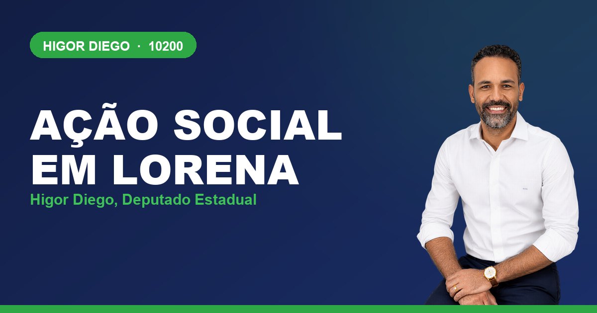 Ação Social em Lorena, com Higor Diego, deputado estadual 10200