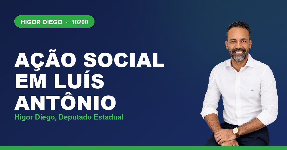 Ação Social em Luís Antônio, com Higor Diego, deputado estadual 10200
