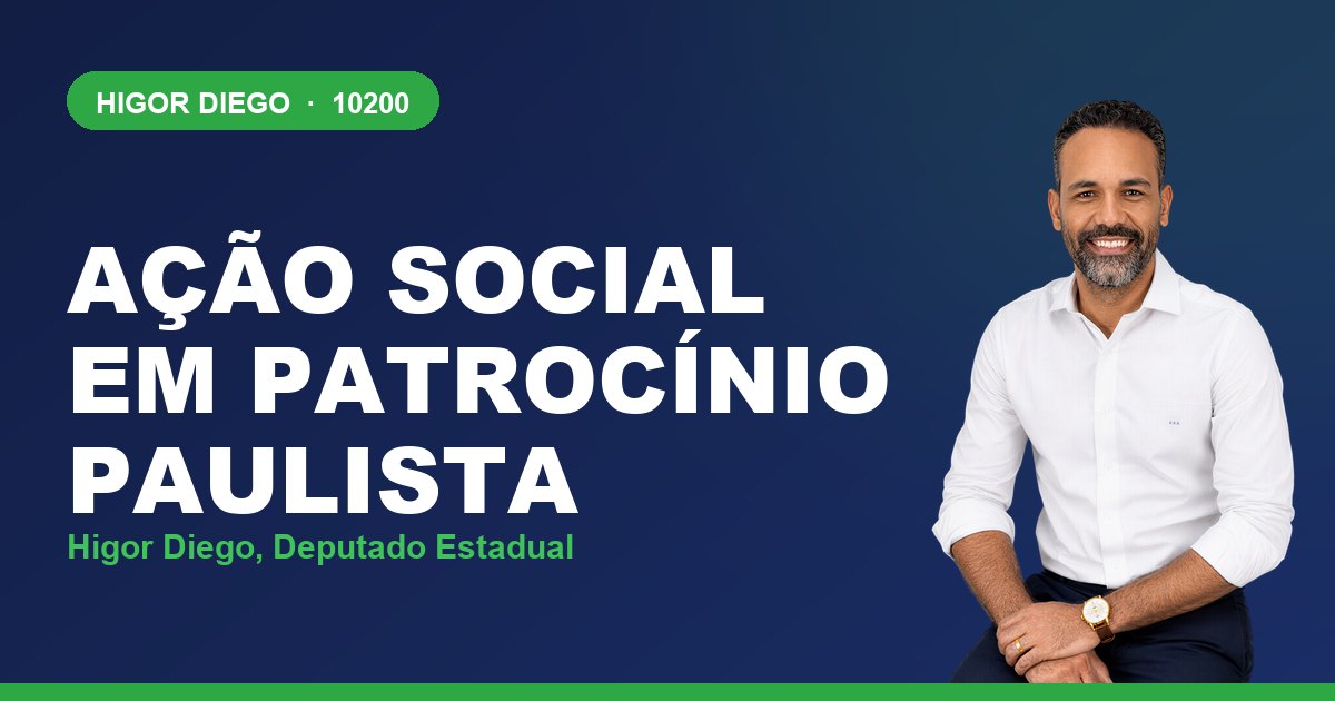 Ação Social em Patrocínio Paulista, com Higor Diego, deputado estadual 10200