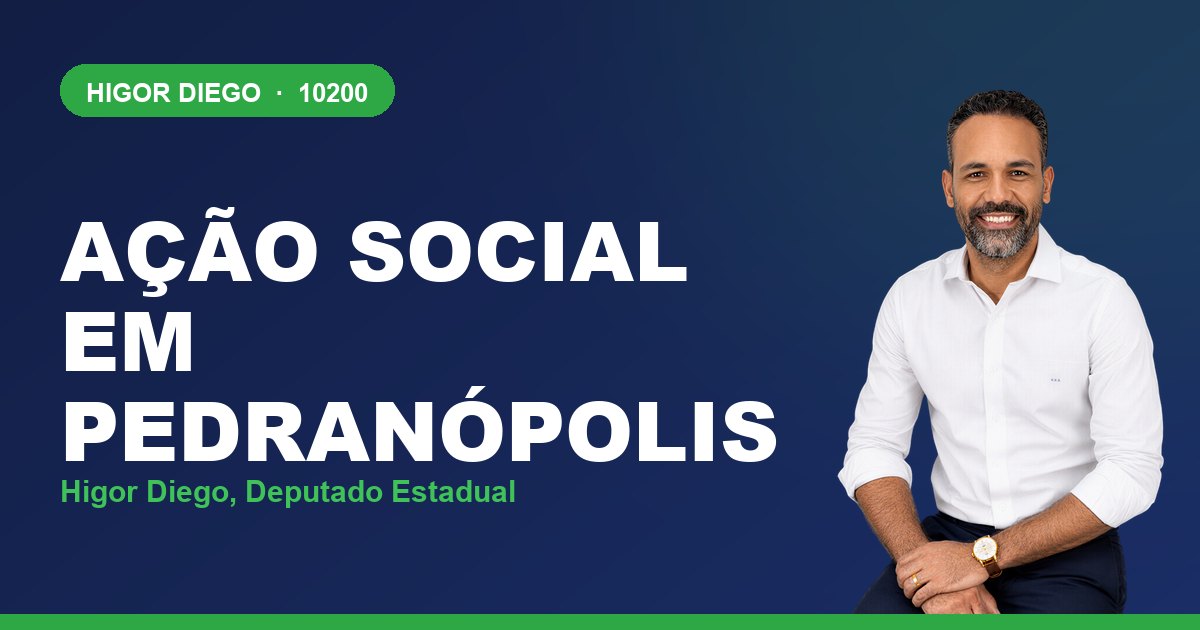 Ação Social em Pedranópolis, com Higor Diego, deputado estadual 10200