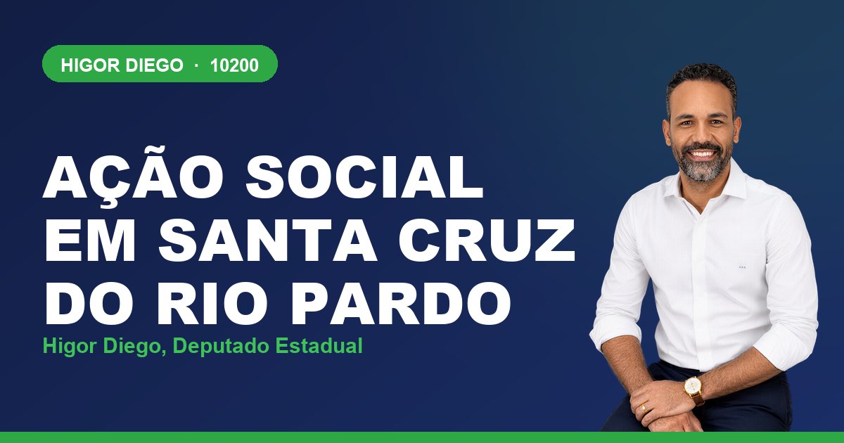Ação Social em Santa Cruz do Rio Pardo, com Higor Diego, deputado estadual 10200