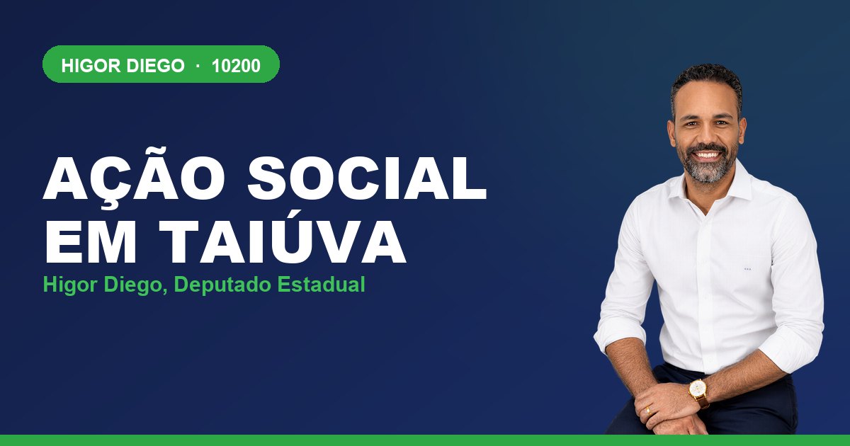 Ação Social em Taiúva, com Higor Diego, deputado estadual 10200