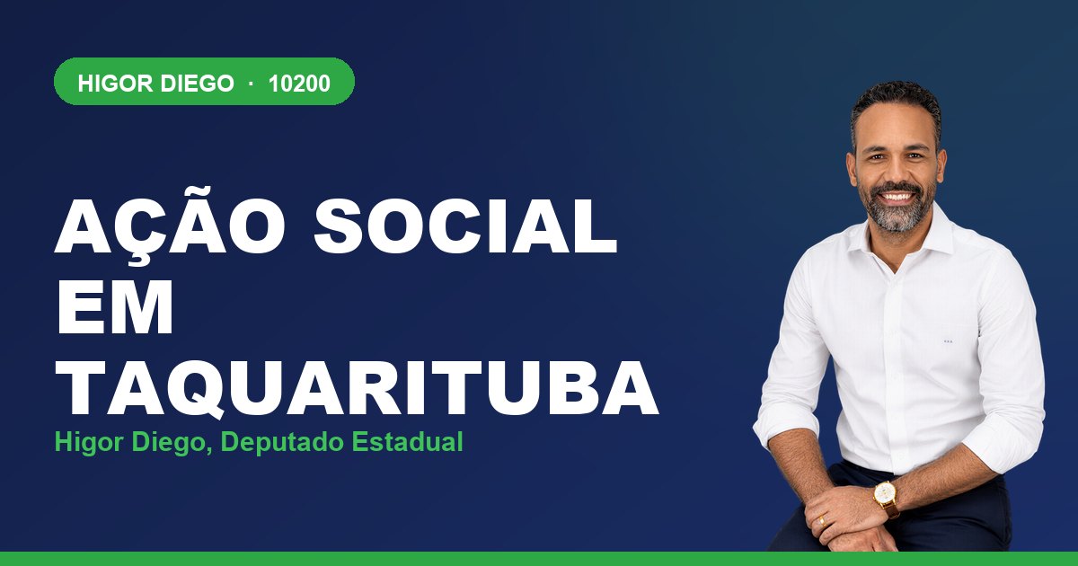 Ação Social em Taquarituba, com Higor Diego, deputado estadual 10200