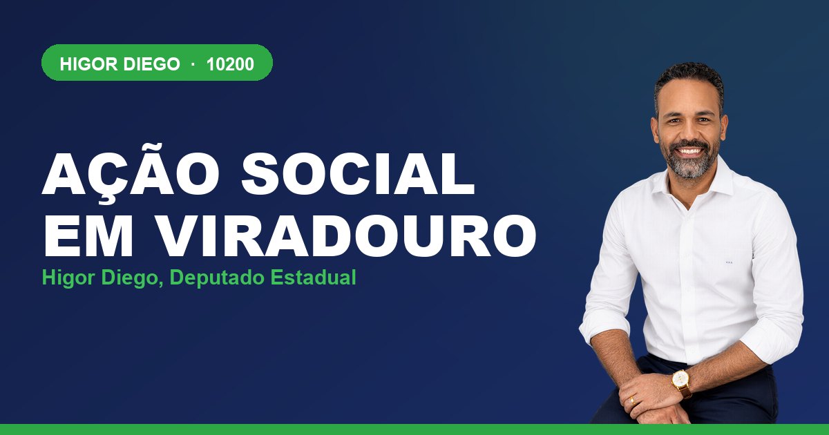 Ação Social em Viradouro, com Higor Diego, deputado estadual 10200