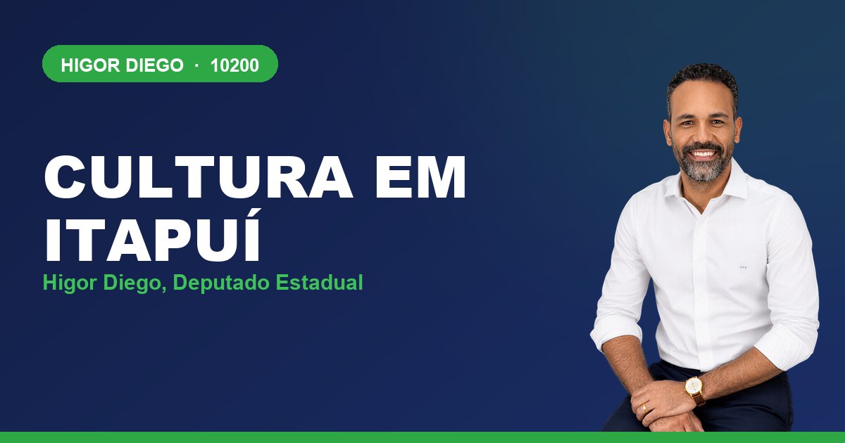 Cultura em Itapuí, com Higor Diego, deputado estadual 10200