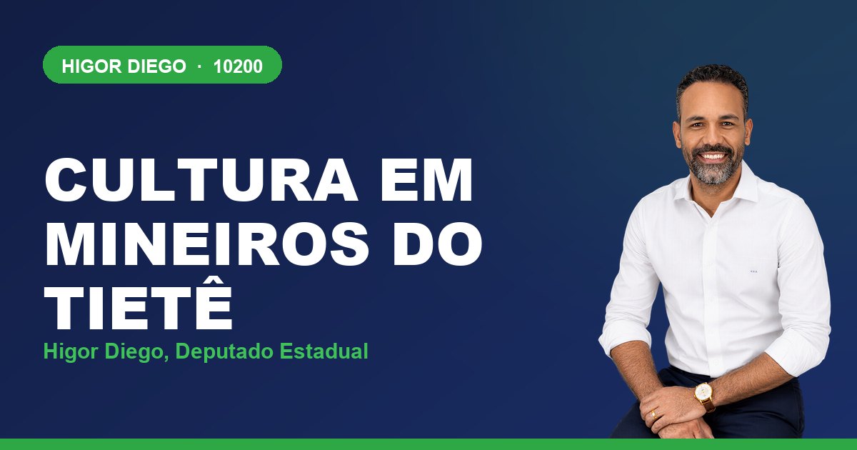 Cultura em Mineiros do Tietê, com Higor Diego, deputado estadual 10200