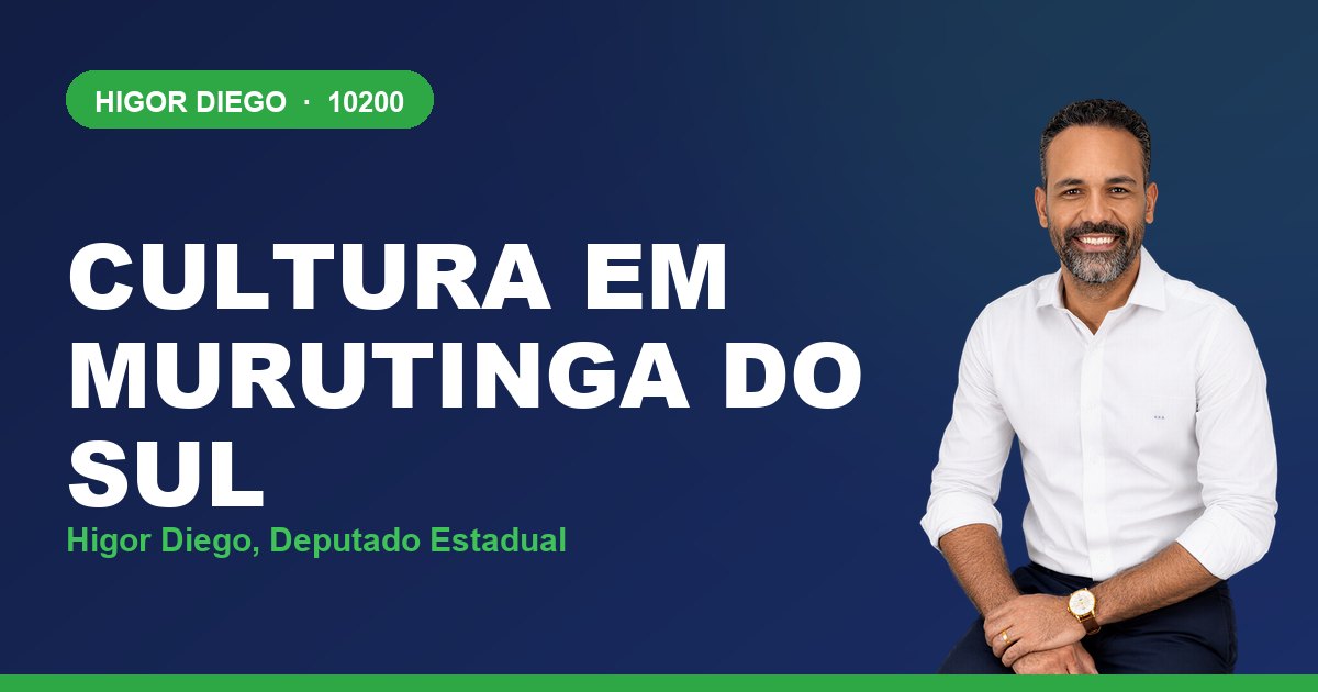 Cultura em Murutinga do Sul, com Higor Diego, deputado estadual 10200
