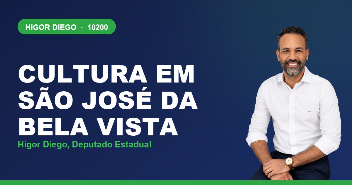 Cultura em São José da Bela Vista, com Higor Diego, deputado estadual 10200