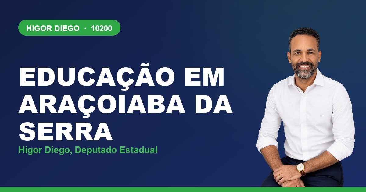 Educação em Araçoiaba da Serra, com Higor Diego, deputado estadual 10200