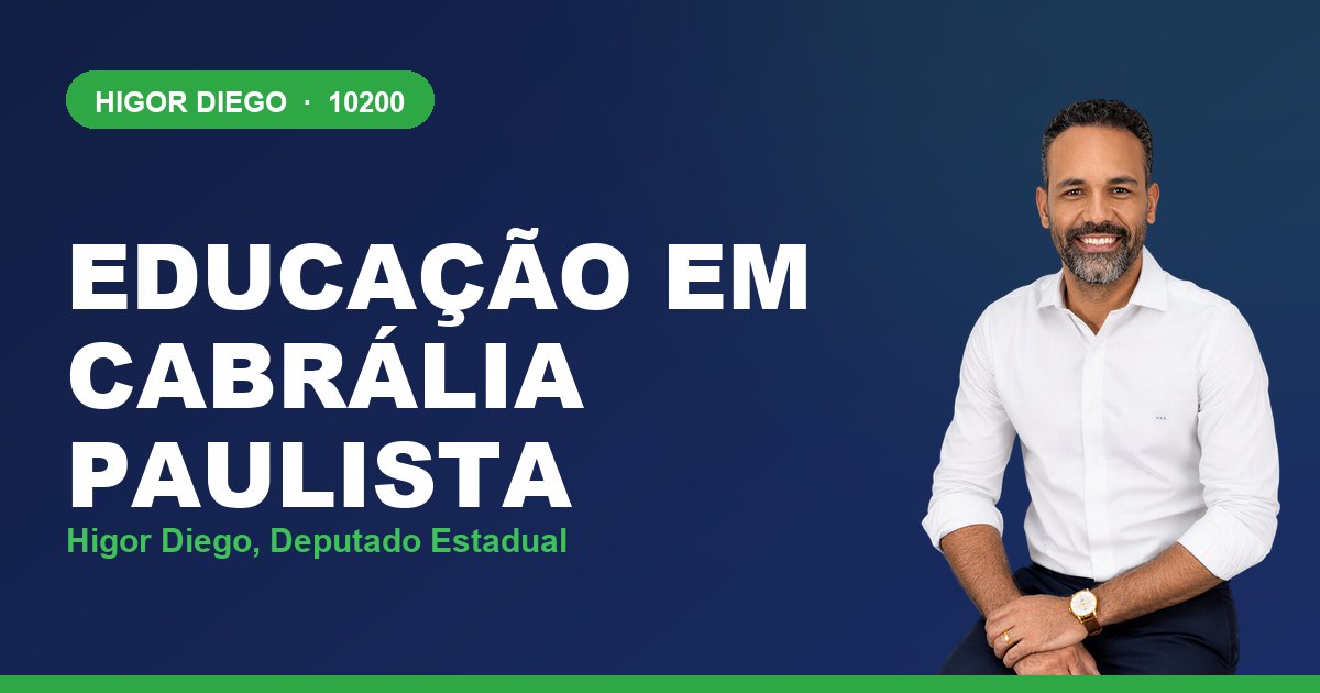 Educação em Cabrália Paulista, com Higor Diego, deputado estadual 10200