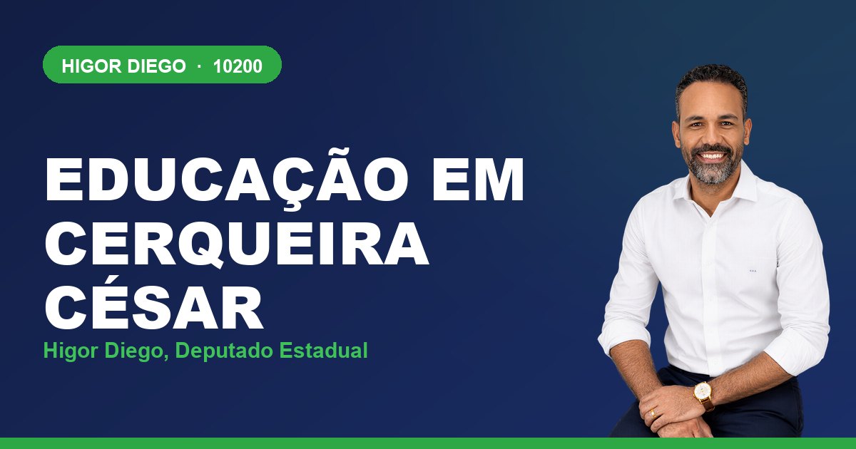Educação em Cerqueira César, com Higor Diego, deputado estadual 10200