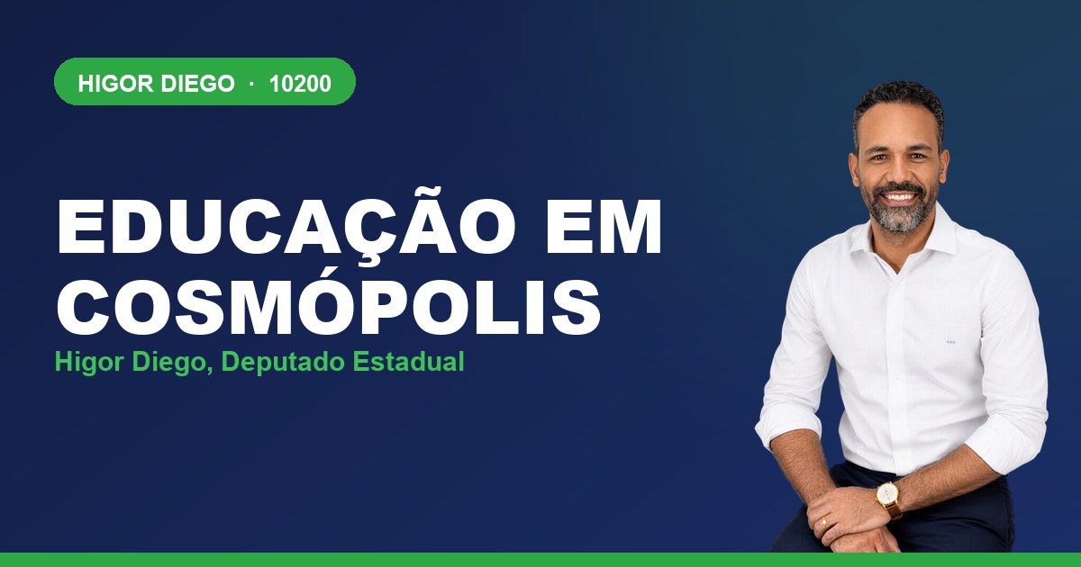 Educação em Cosmópolis, com Higor Diego, deputado estadual 10200