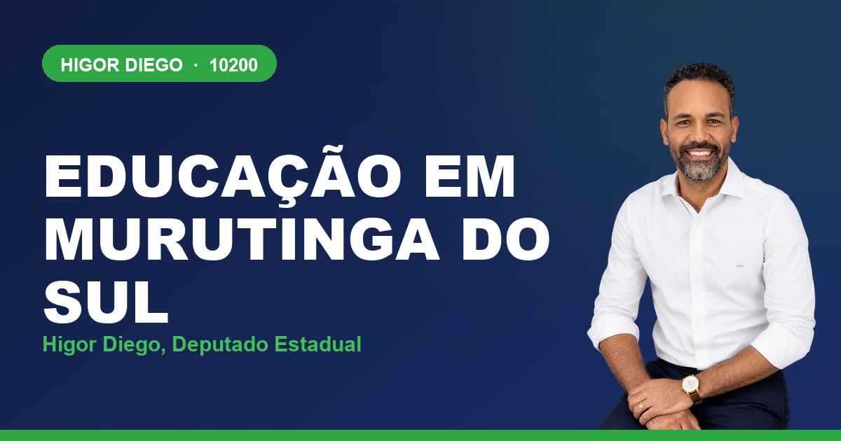 Educação em Murutinga do Sul, com Higor Diego, deputado estadual 10200