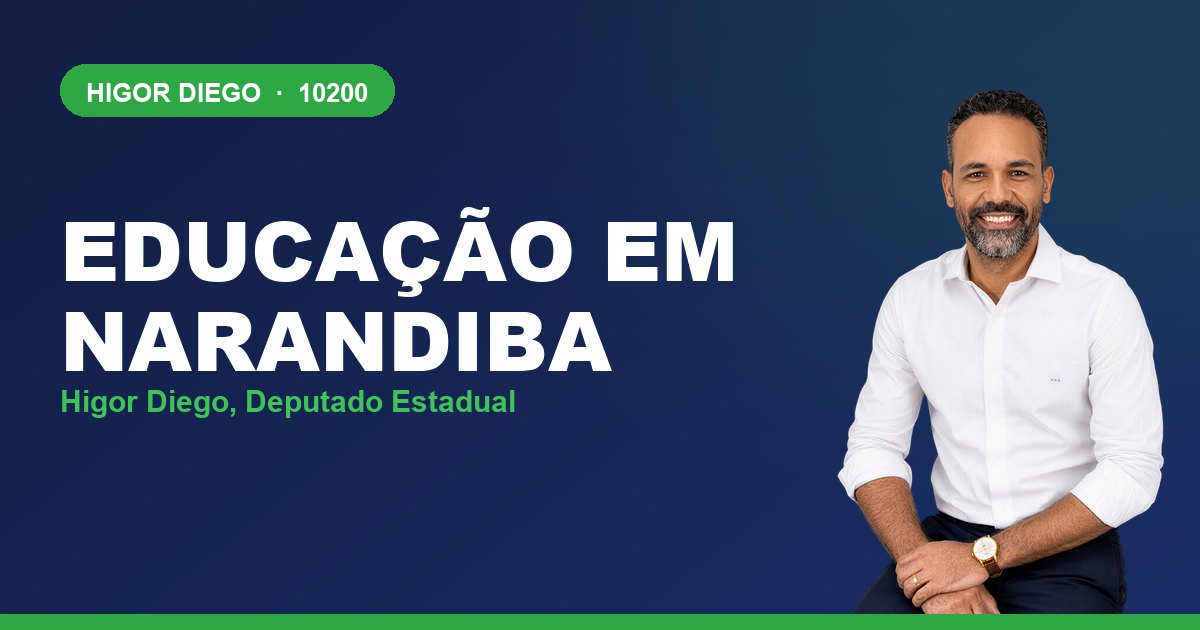 Educação em Narandiba, com Higor Diego, deputado estadual 10200