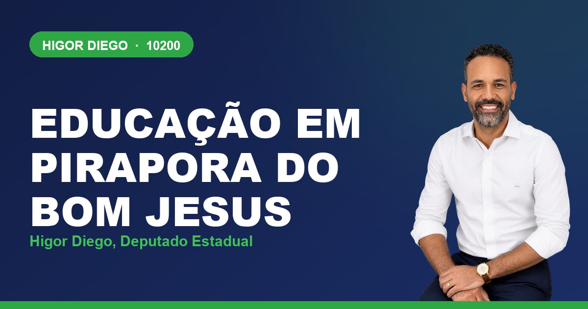 Educação em Pirapora do Bom Jesus, com Higor Diego, deputado estadual 10200