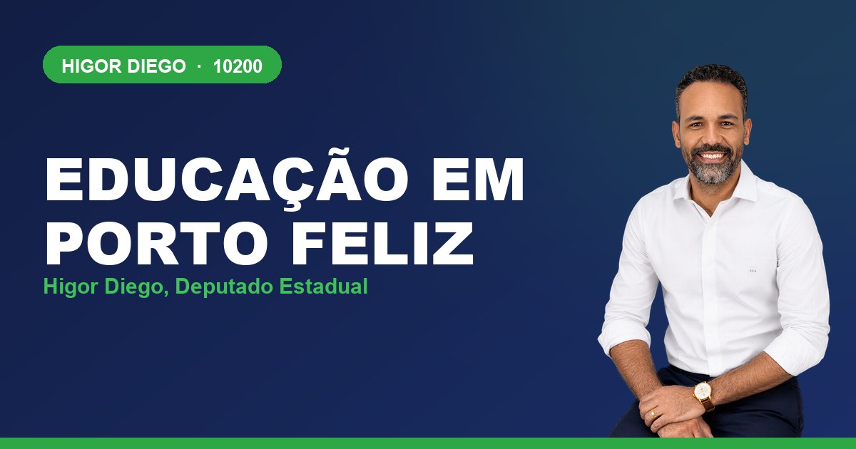 Educação em Porto Feliz, com Higor Diego, deputado estadual 10200
