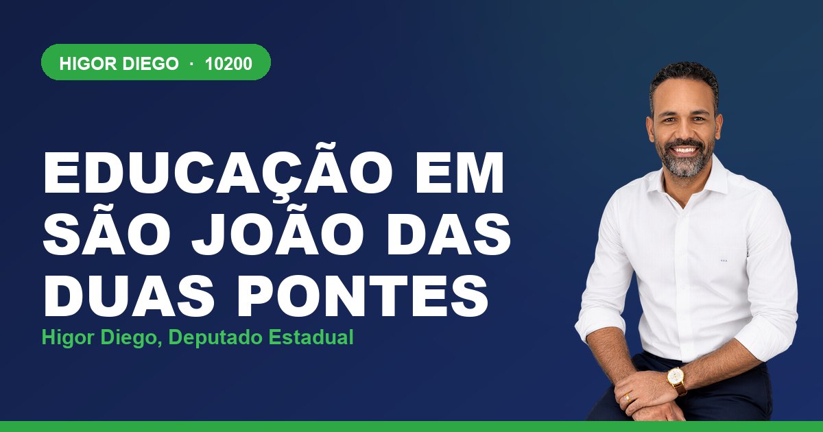 Educação em São João das Duas Pontes, com Higor Diego, deputado estadual 10200