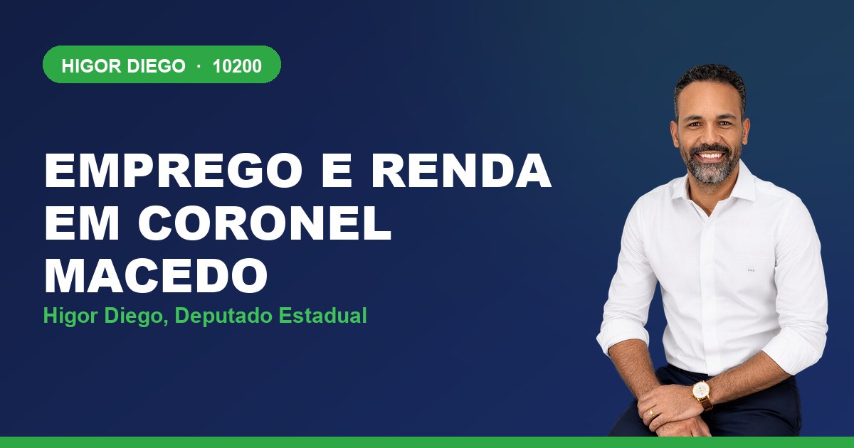 Emprego e Renda em Coronel Macedo, com Higor Diego, deputado estadual 10200