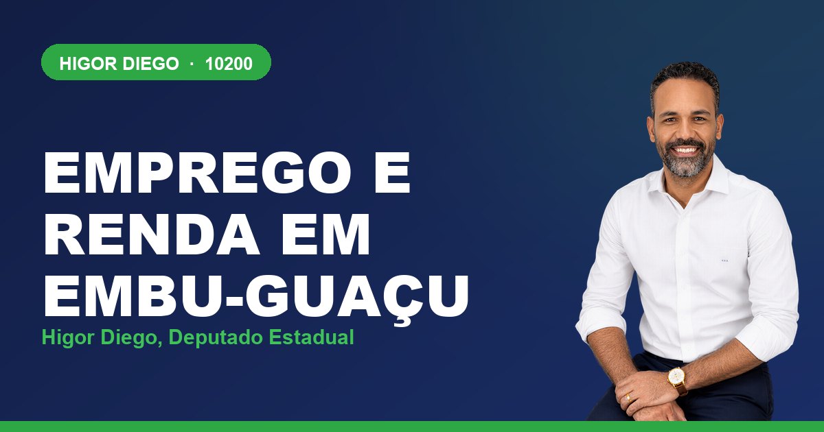 Emprego e Renda em Embu-Guaçu, com Higor Diego, deputado estadual 10200