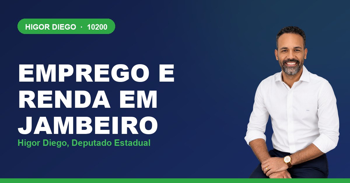 Emprego e Renda em Jambeiro, com Higor Diego, deputado estadual 10200