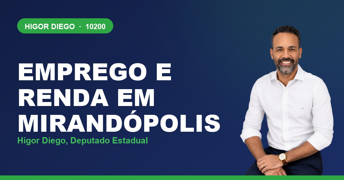 Emprego e Renda em Mirandópolis, com Higor Diego, deputado estadual 10200