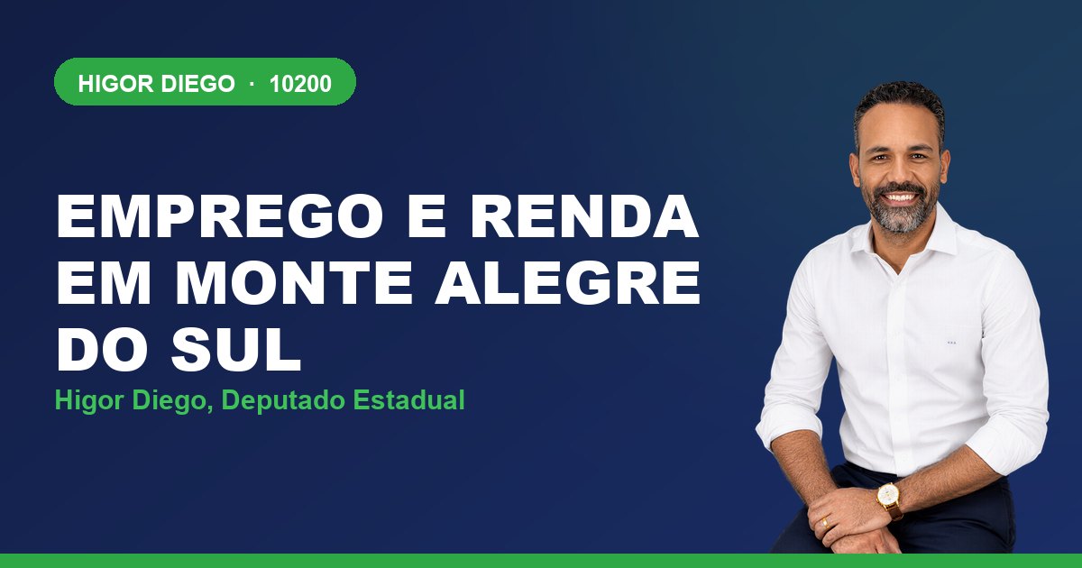 Emprego e Renda em Monte Alegre do Sul, com Higor Diego, deputado estadual 10200