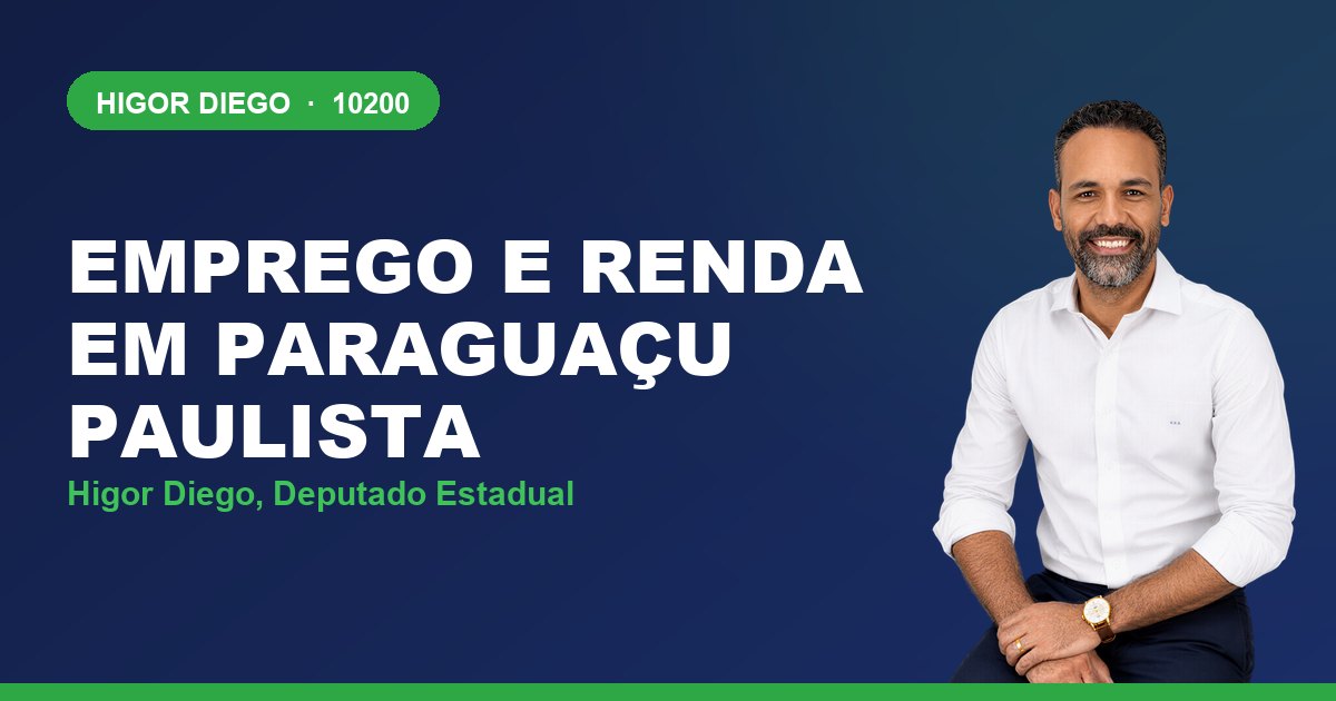 Emprego e Renda em Paraguaçu Paulista, com Higor Diego, deputado estadual 10200