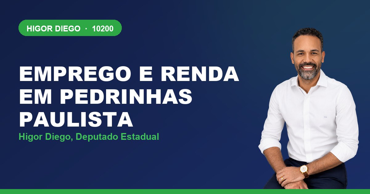 Emprego e Renda em Pedrinhas Paulista, com Higor Diego, deputado estadual 10200