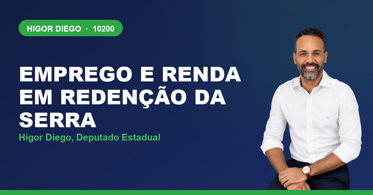 Emprego e Renda em Redenção da Serra, com Higor Diego, deputado estadual 10200