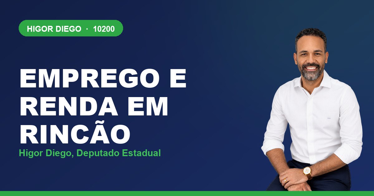 Emprego e Renda em Rincão, com Higor Diego, deputado estadual 10200