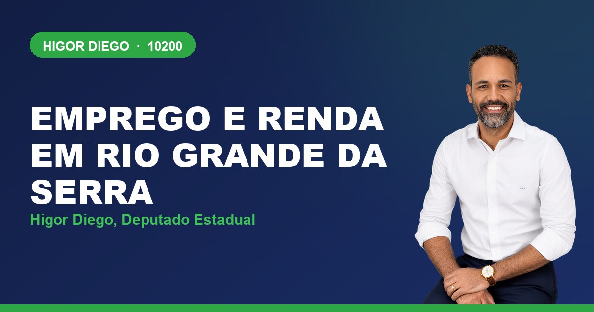 Emprego e Renda em Rio Grande da Serra, com Higor Diego, deputado estadual 10200