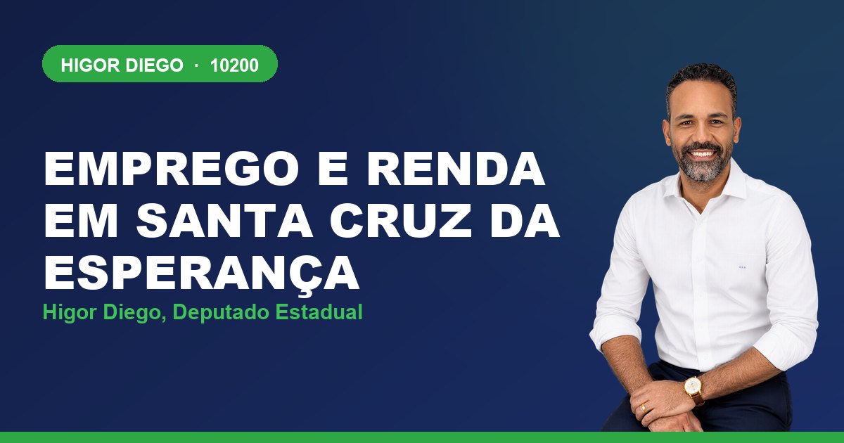 Emprego e Renda em Santa Cruz da Esperança, com Higor Diego, deputado estadual 10200
