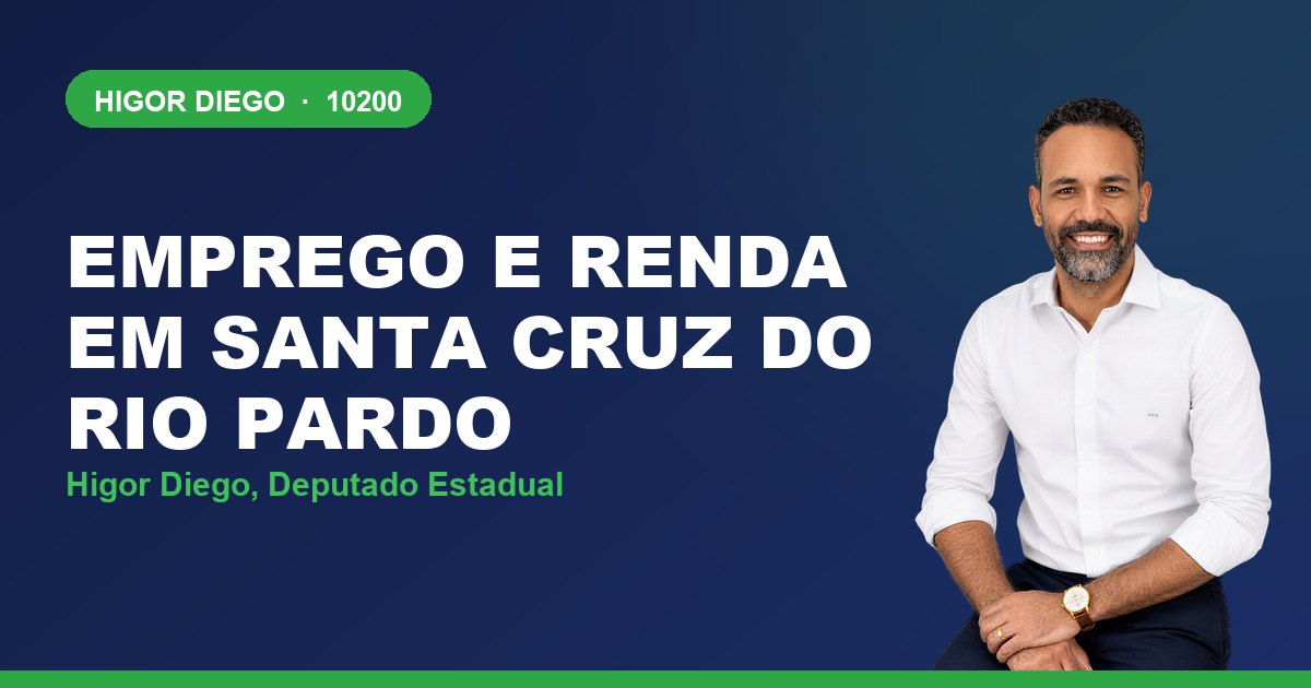 Emprego e Renda em Santa Cruz do Rio Pardo, com Higor Diego, deputado estadual 10200