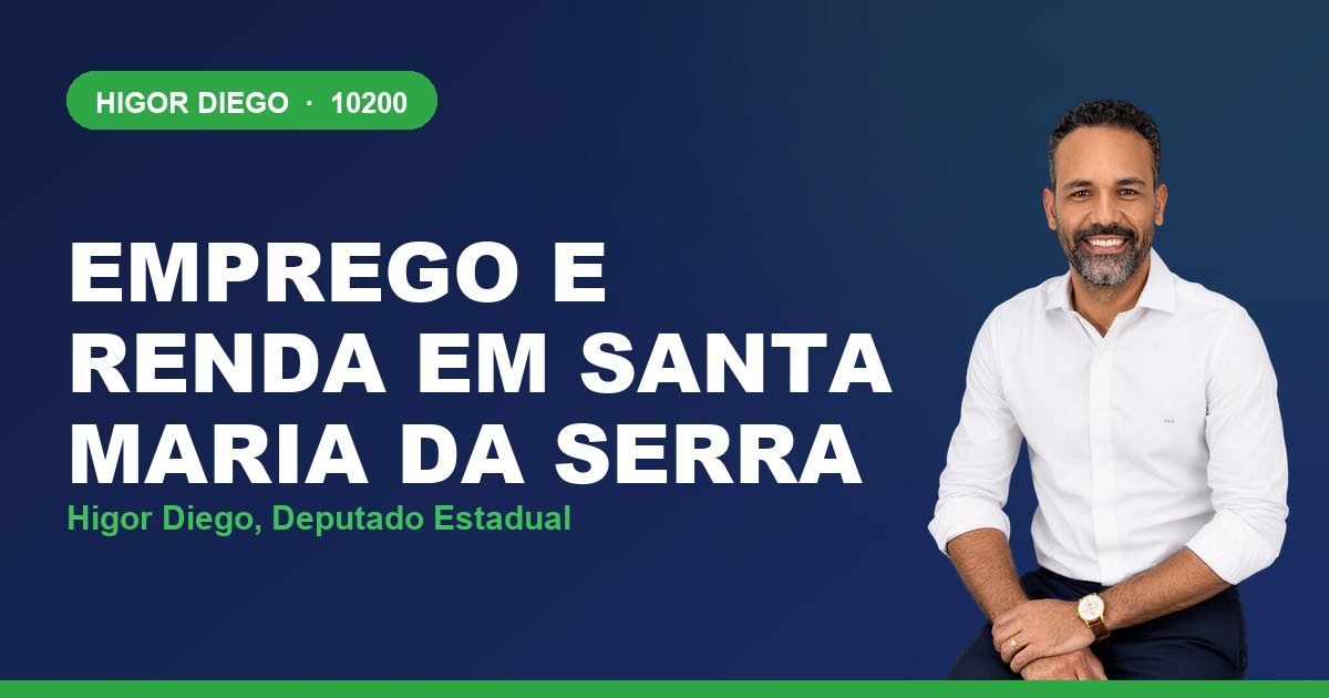 Emprego e Renda em Santa Maria da Serra, com Higor Diego, deputado estadual 10200