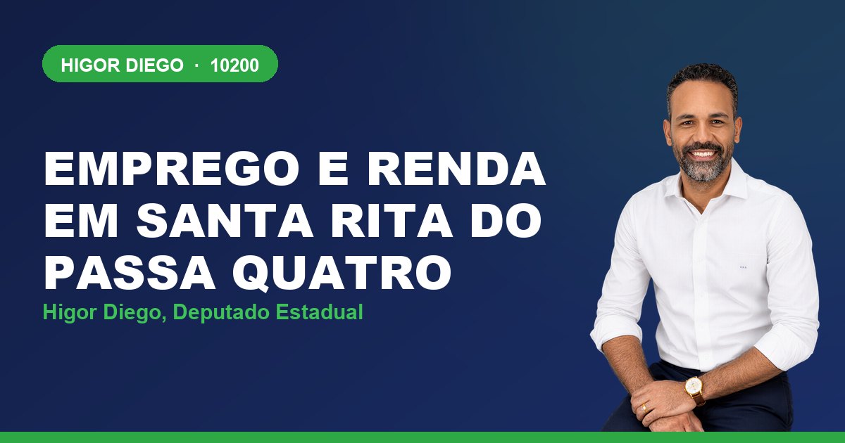 Emprego e Renda em Santa Rita do Passa Quatro, com Higor Diego, deputado estadual 10200