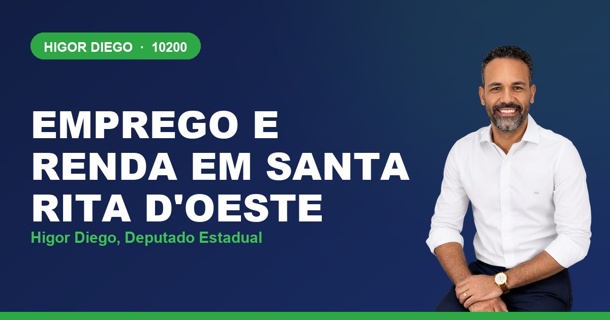 Emprego e Renda em Santa Rita d'Oeste, com Higor Diego, deputado estadual 10200