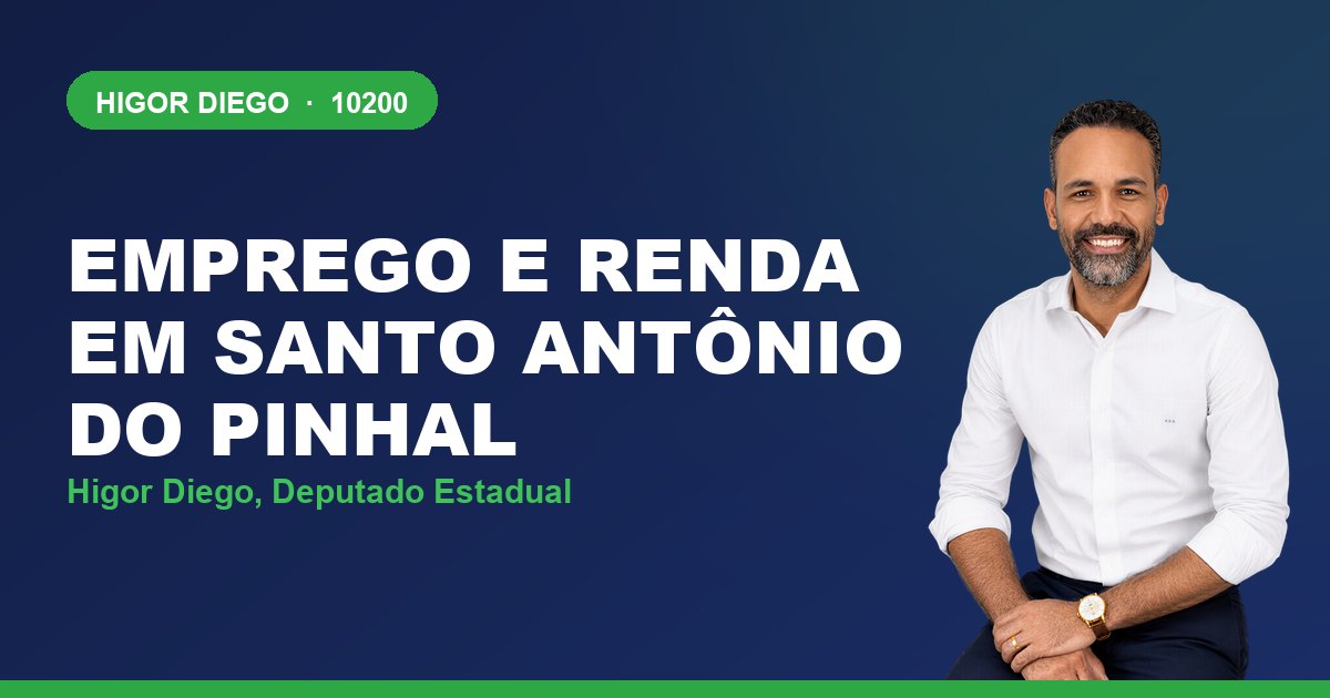 Emprego e Renda em Santo Antônio do Pinhal, com Higor Diego, deputado estadual 10200