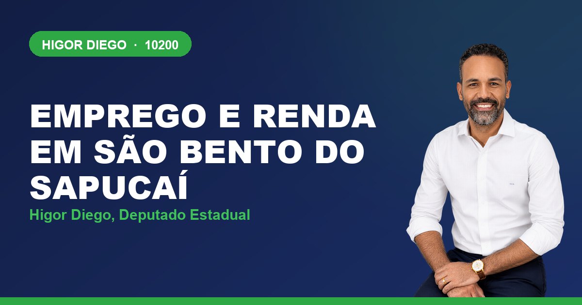 Emprego e Renda em São Bento do Sapucaí, com Higor Diego, deputado estadual 10200