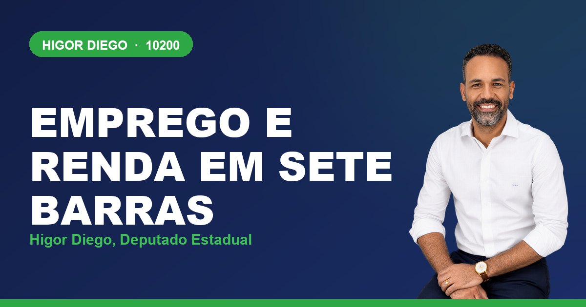 Emprego e Renda em Sete Barras, com Higor Diego, deputado estadual 10200