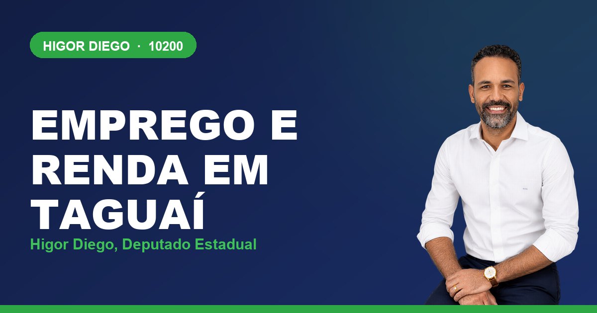 Emprego e Renda em Taguaí, com Higor Diego, deputado estadual 10200