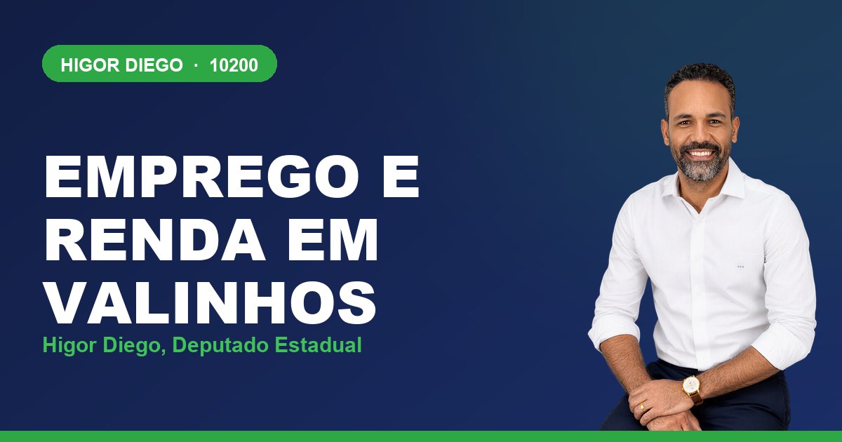 Emprego e Renda em Valinhos, com Higor Diego, deputado estadual 10200