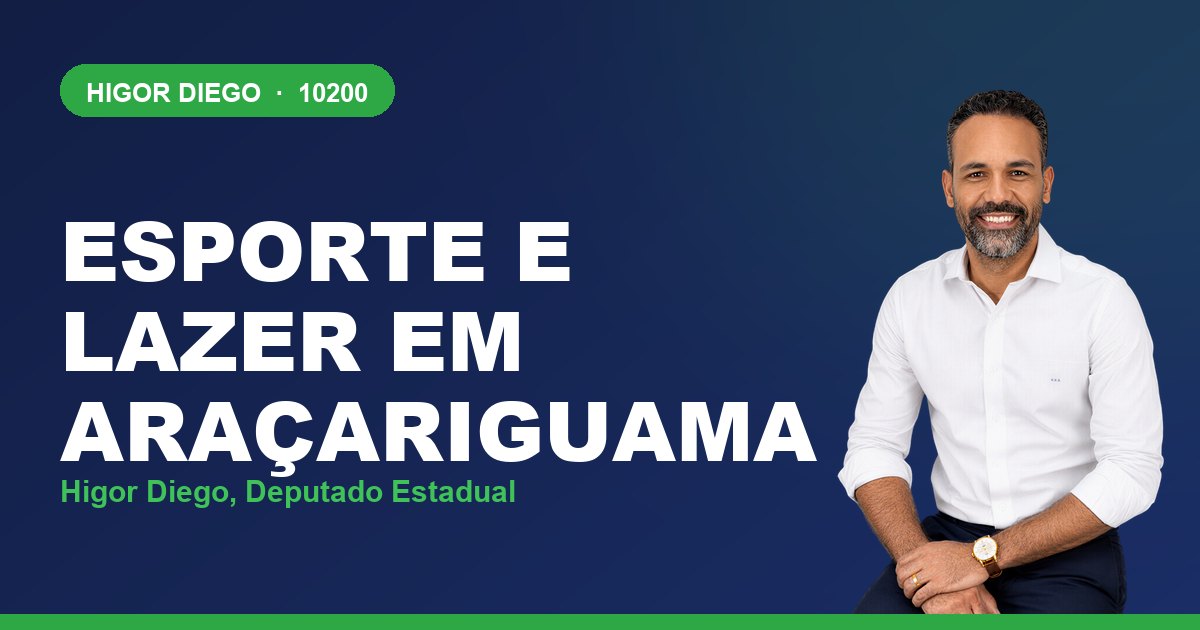 Esporte e Lazer em Araçariguama, com Higor Diego, deputado estadual 10200