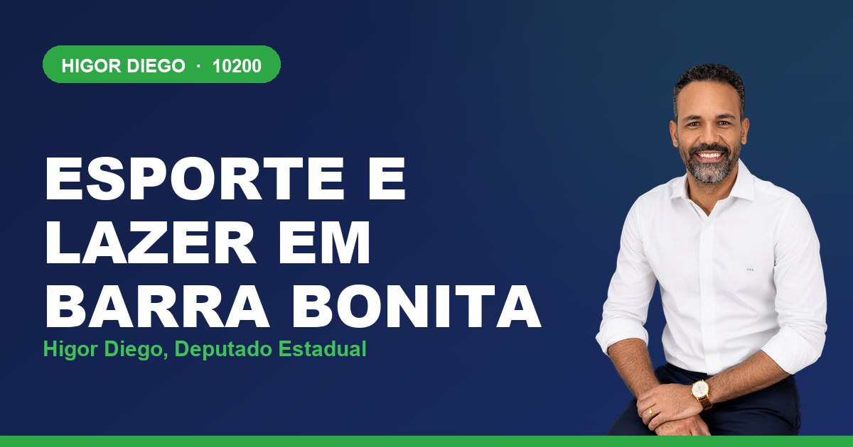 Esporte e Lazer em Barra Bonita, com Higor Diego, deputado estadual 10200